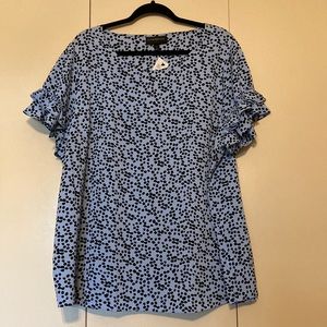 NWT Lane Bryant Flutter Sleeve Blouse